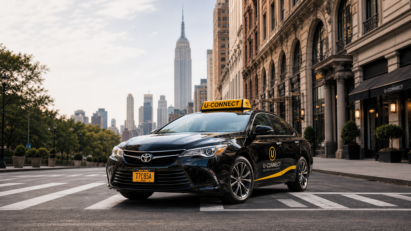 U-Connect vehicle providing transportation in New York